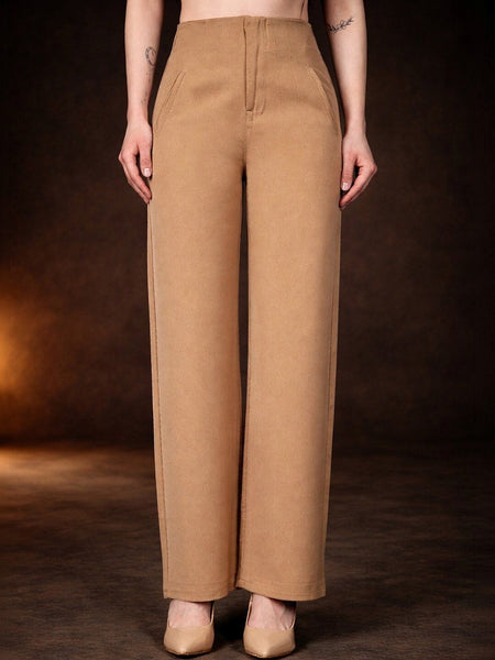 Women’s Smart High-Rise Flared Stretchable Trousers