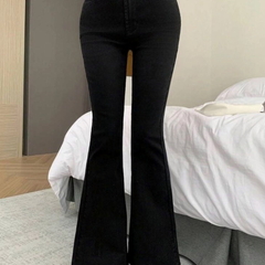 Black colour Bootcut jeans for womens