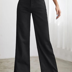 Black colour Women’s High-Rise Relaxed Fit Acid Wash Jeans