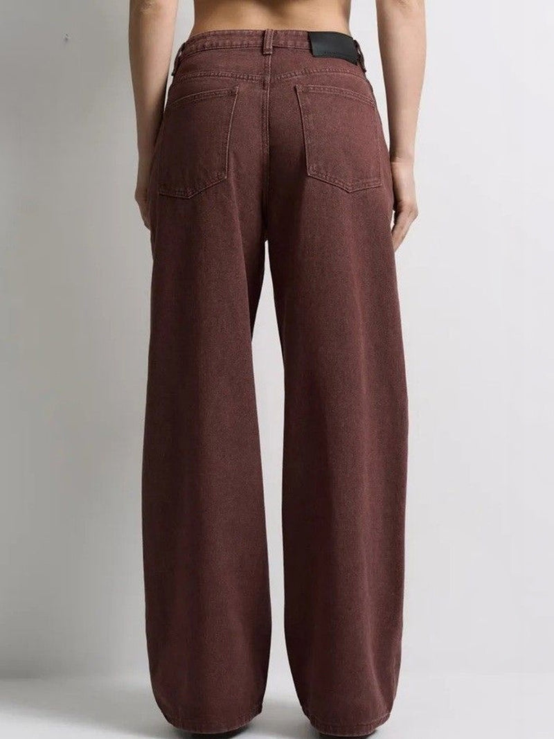 Women’s Loose Wide Leg High-Rise Stretchable Jeans