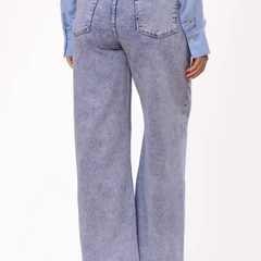 Women's Relaxed Fit High-Rise Heavy Fade Stretchable Jeans