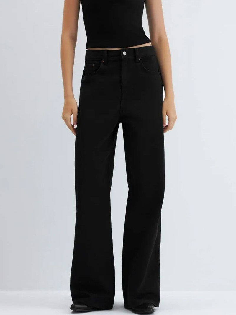 Women’s Comfort High-Rise Pleated Stretchable Jeans