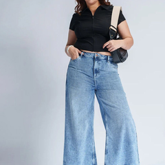 Womens light blue colour starightfit jeans