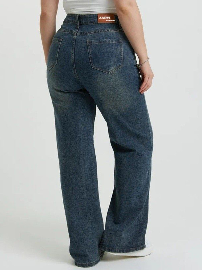 Women's High-Rise Light Fade Stretchable Flared Jeans