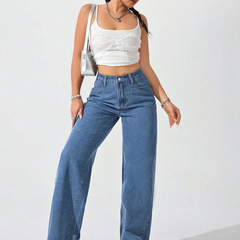 Women's Comfort High-Rise No Fade Stretchable Bootcut Jeans