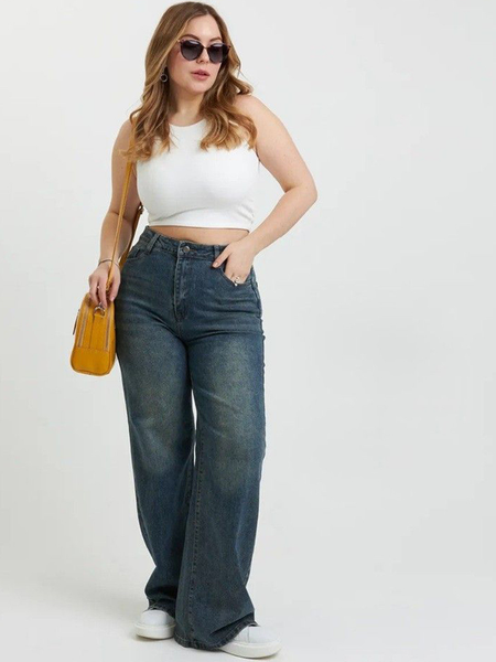Women's High-Rise Light Fade Stretchable Flared Jeans