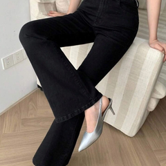 Black colour Bootcut jeans for womens
