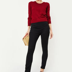 Women’s Black Slim-Fit High-Rise Stretchable Jeans