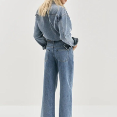 Women's Straight Fit High-Rise Heavy Fade Stretchable Jeans