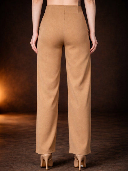 Women’s Smart High-Rise Flared Stretchable Trousers